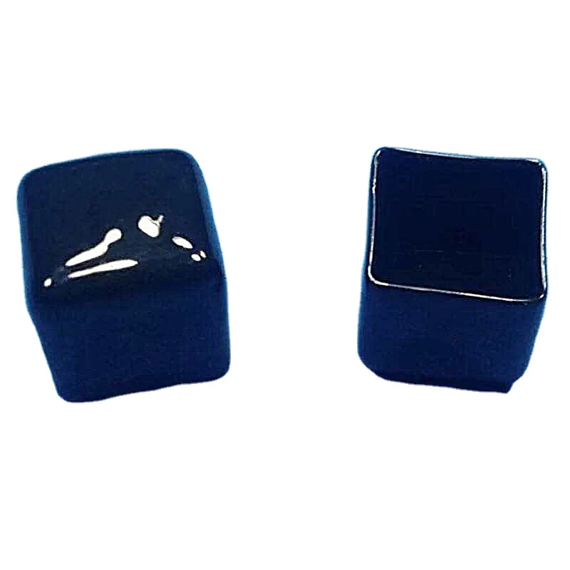 
1inch black Square vinyl end cap multi color pvc end caps plastic dust cap for snooker chalk 