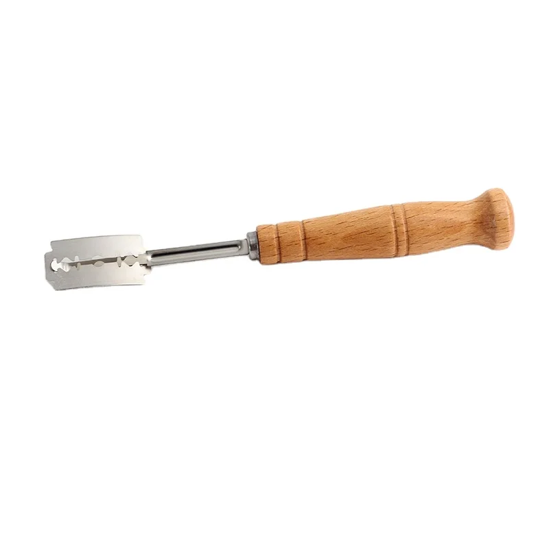 Bakeware Bread Bakers Cutter Slashing Tool Dough Making Razor With Wood Handle