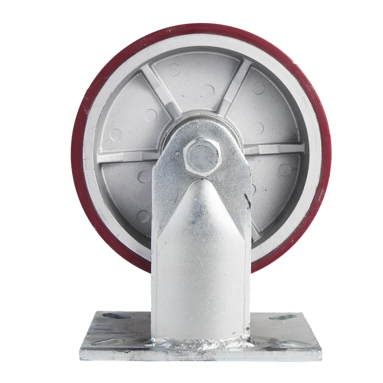 Ультра-тяжелый удар-сопротивление 6/8/10/12 дюймов с алюминиевой сердцевиной для рицинус PU колеса Промышленный литейщик