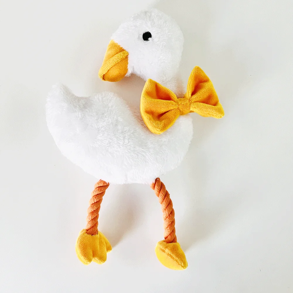 Hot selling duck shape dog toy squeaky pet toy plush