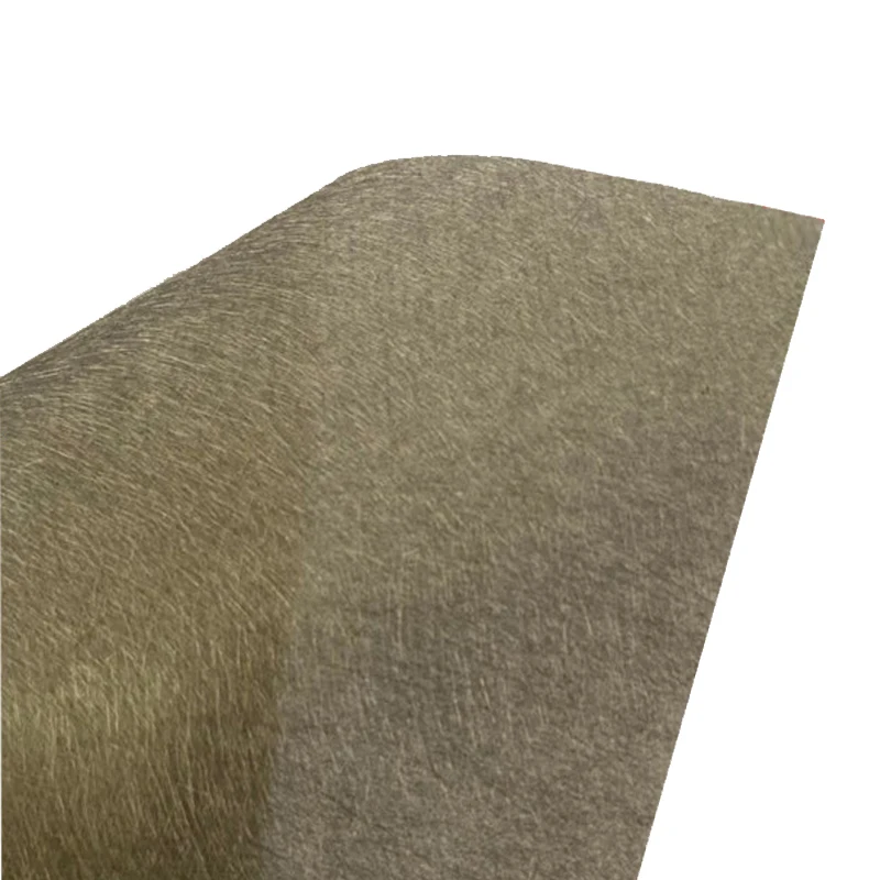 HENGLV Nickel Plated Carbon Fiber Surface Felt Battery Shielding Carbon Fiber Felt Electromagnetic Wave Nickel Plated Carbon Felt