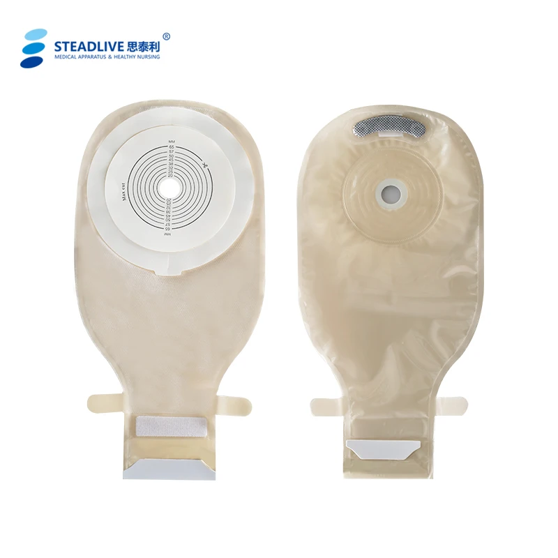 Steadlive Medical Consumables One-piece double-sided non-woven ostomy bag built-in U-shaped activated carbon colostomy bag