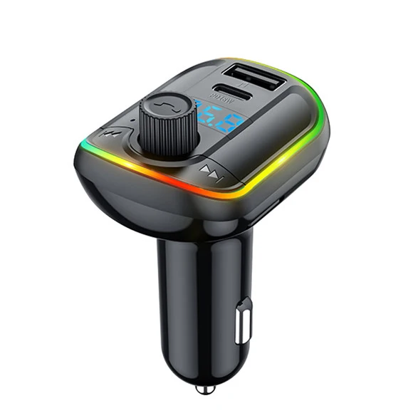 2022 HG Factory Direct QC3.0 Fast Charger 7-Color Display T829 Bluetooth FM Transmitter Car USB Connection Portable MP3 Stereo