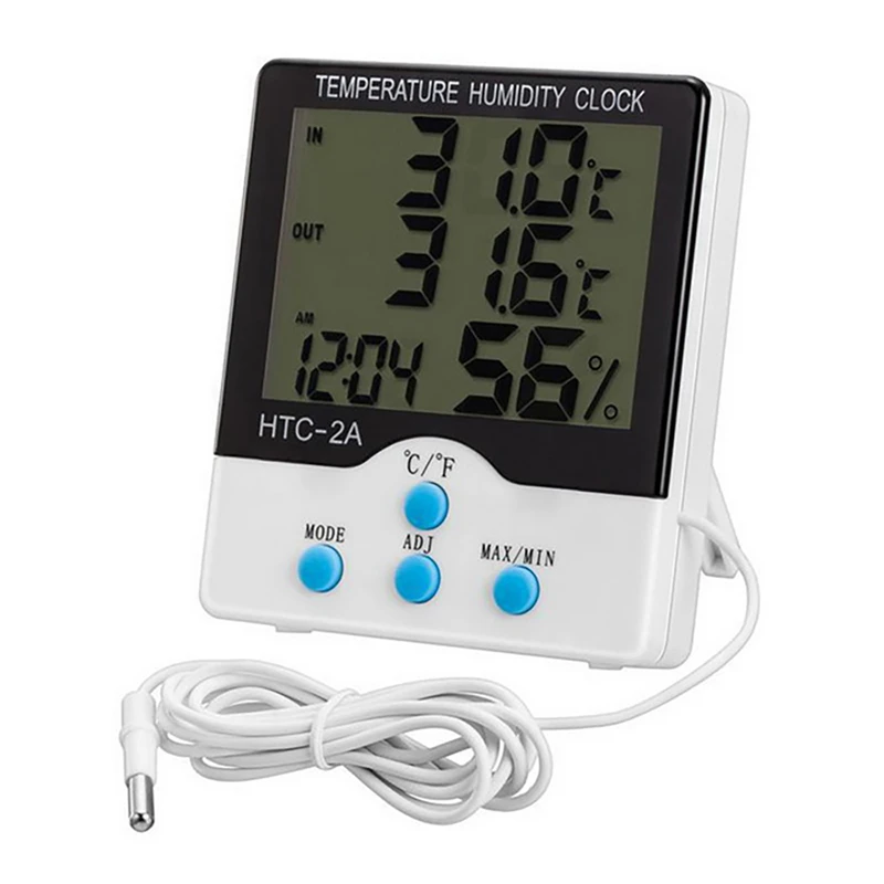 HTC -2A desk temperature and humidity meter/digital hygrometer thermometer