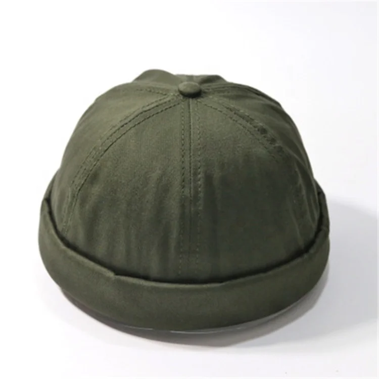 
Factory Accept Custom Embroidery High Quality Beanie Hat Summer Cotton Casquette Docker Sailor Cap 