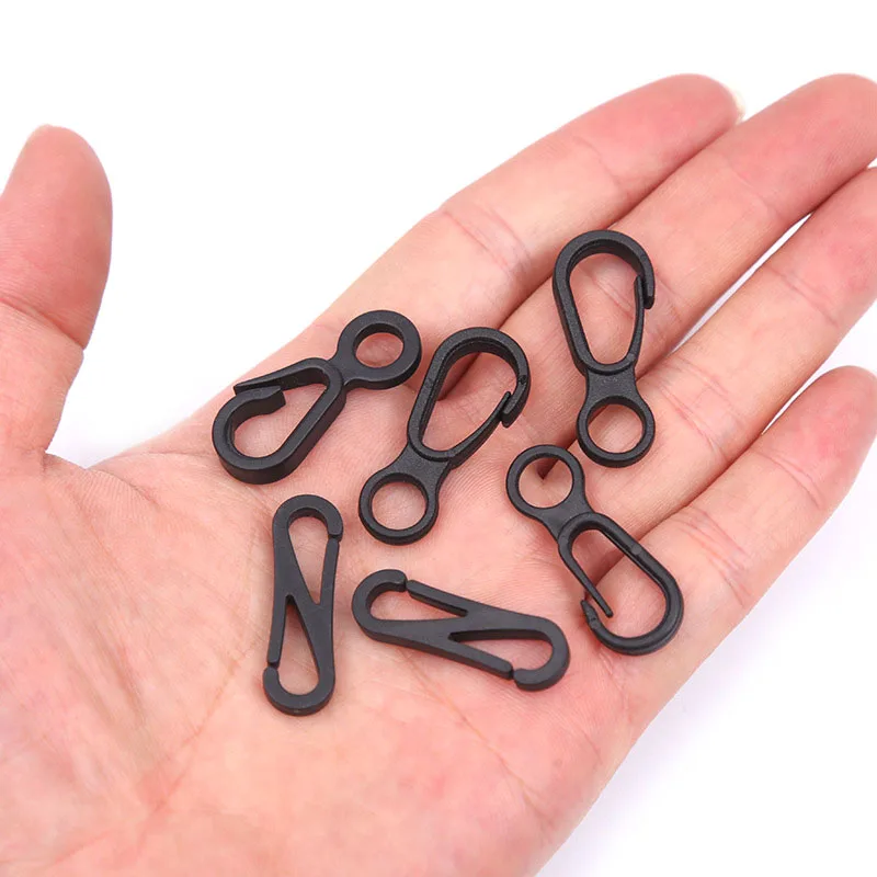 Factory Custom Hanger Webbing Quick Release PP Small Plastic Spring Clip Strap Hook Rotary Swivel Snap for 8mm Rope