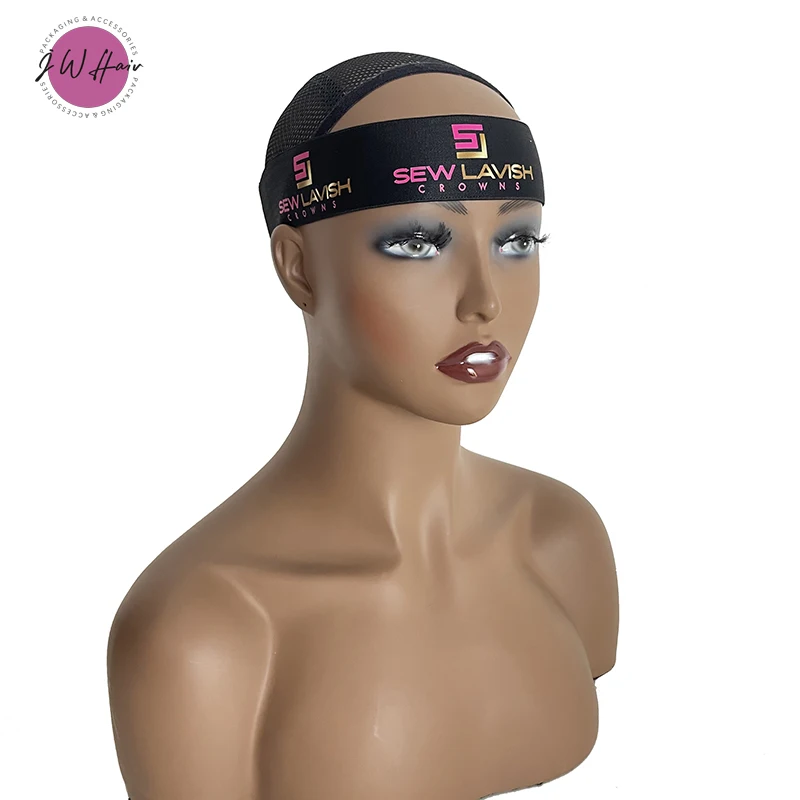 Custom High Quality Spandex Edge Melted Band For Wig 4CM Elastic Wig Band