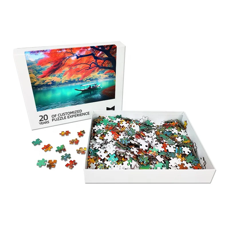 Free Samples Custom Puzzles Personalized puzzles 500 1000 pieces Jigsaw Puzzle Wholesale Made From Senfutong