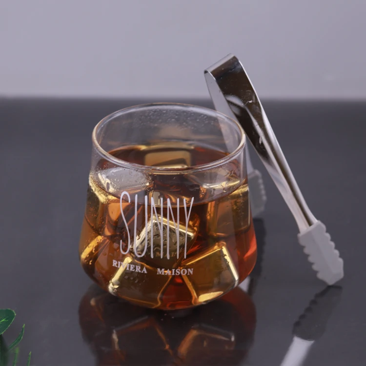 Whisky Stones Ice Cubes Set Reusable Food Grade 304 Stainless Steel Wine Cooling Cube Chilling Rock Party Bar Tool