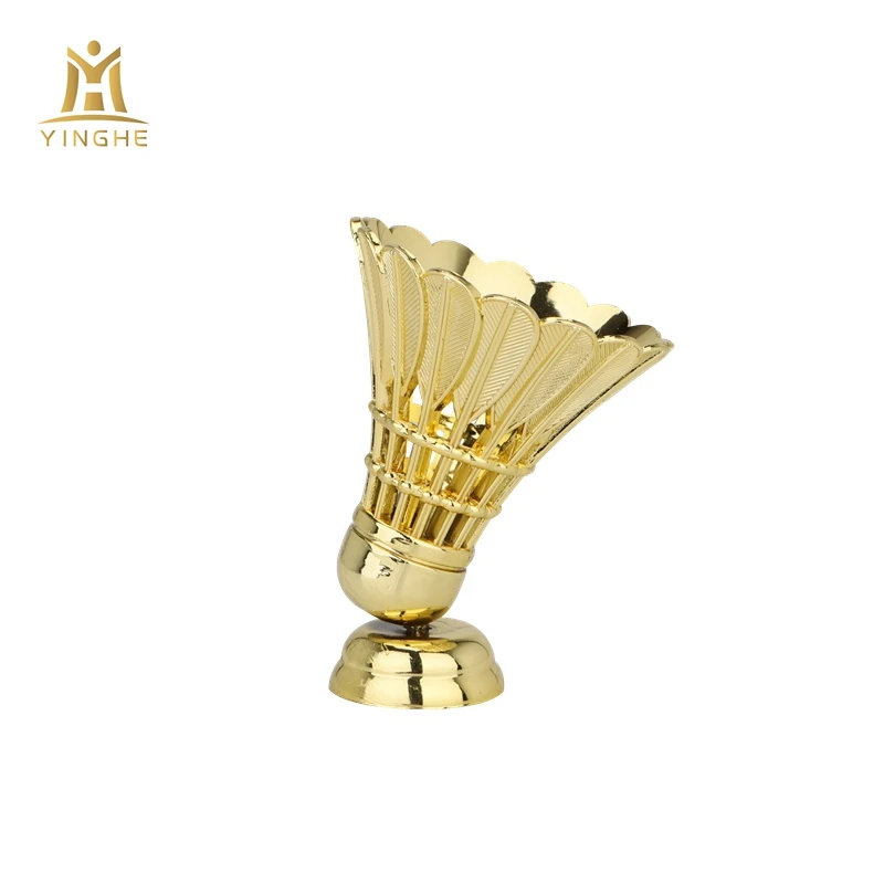 Top quality custom plastic award badminton trophy parts and components