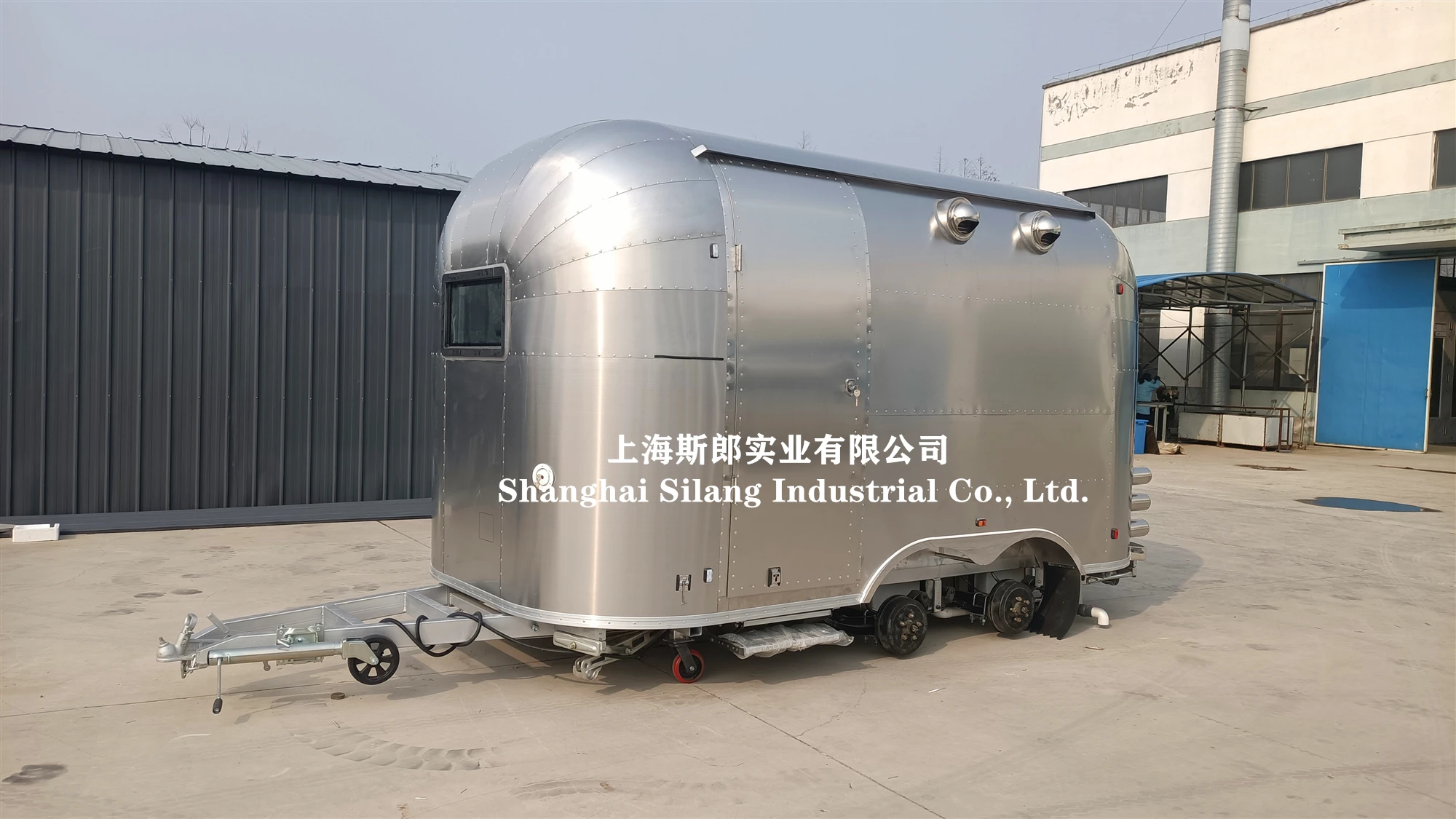 4m long mobile kitchen coffee trailer Airstream mobile camping trailer with cheap price