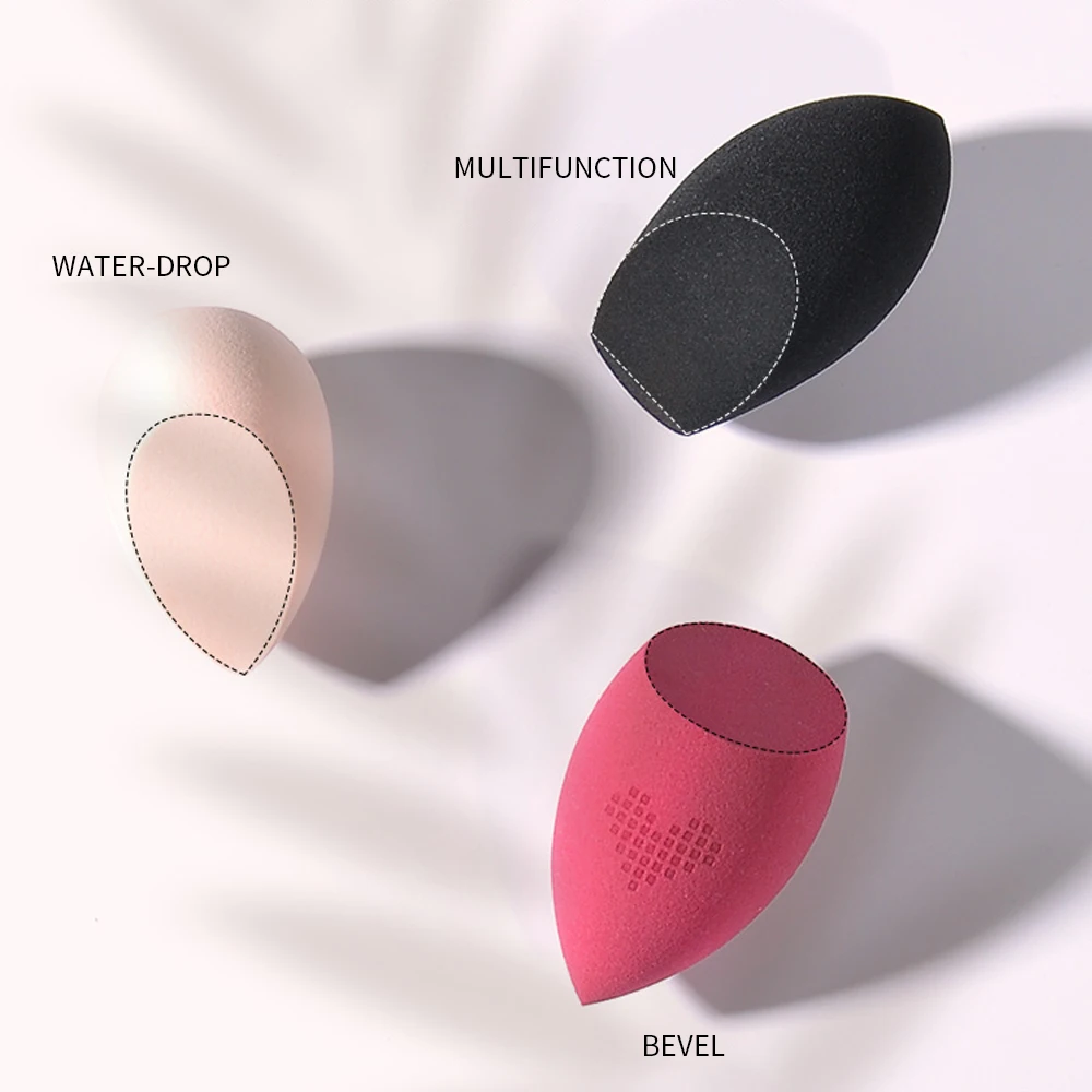 MSQ Latex Free Soft Pink Nude Color Multi Shape Soft Glitter Custom Magic Makeup Blender Sponge