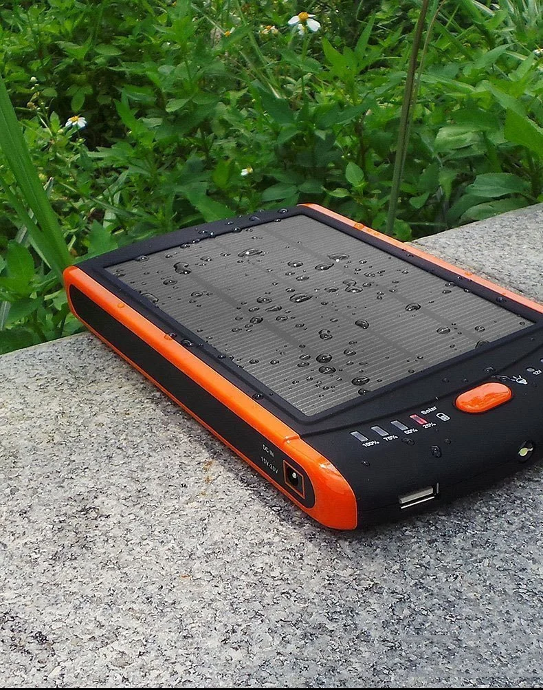 new products 19V DC output Solar Battery Backup 23000MAH Solar Panel Power Bank Customized Logo USB  Mobile PowerBANK