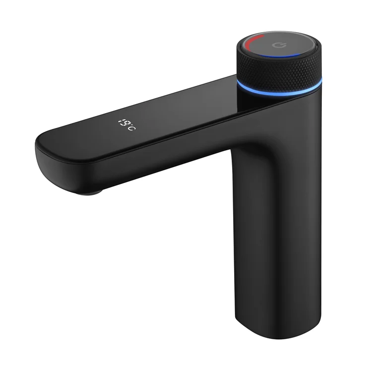 High Quality Water Saving Zinc Body Basin Tap Display Smart Faucet For Bathroom Washbasin Sink With Temperature Sensor