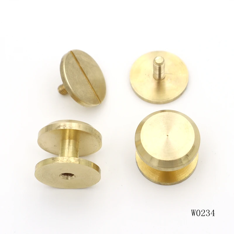 flat studs rivet binding rivets purse handbag feet spike leather craft screw back rivets for leather belt