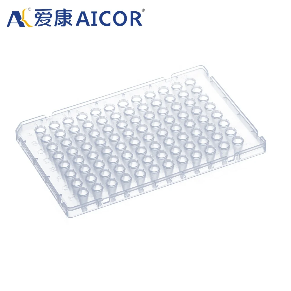 Medical Transparent/White Plastic Centrifuge Tube Conical 0.1Ml 0.2Ml 96 Holes Pcr Tube Plate Microplate Without Skirt