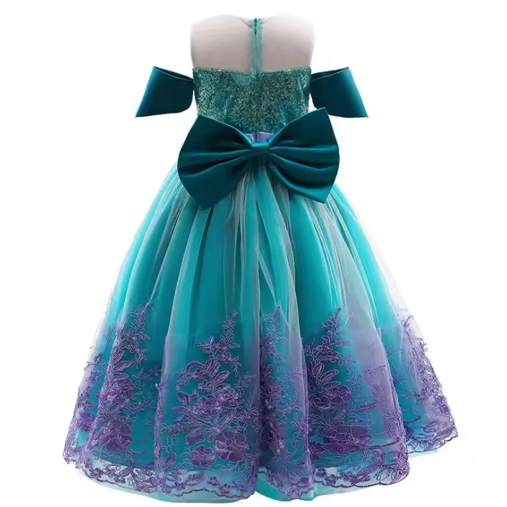 Hot sale Kids girl mermaid TV movie  costumes princess party fancy dress for Christmas Halloween