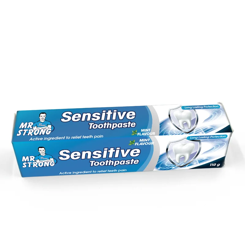 Hot selling  toothpaste for sensitive teeth nature formula fluoride free for adult sensitivity use