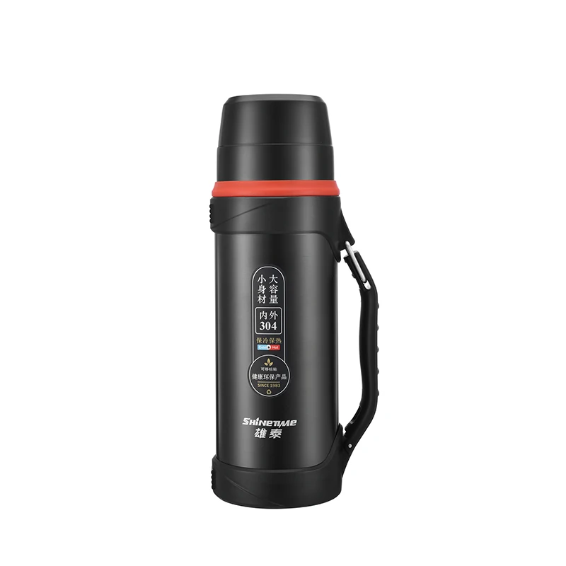 
ShineTime Larger Capacity Water Bottle Stainless Steel Tumbler With Double-Wall 