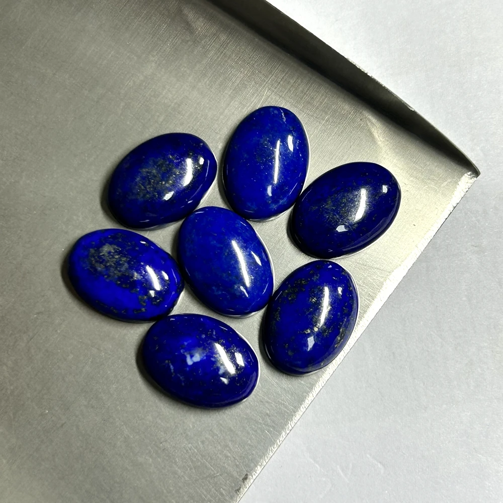 Wholesale Natural Lapis Lazuli  Stone Oval Flat back Cabochon Beads
