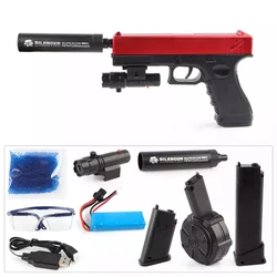 New Electric Splatter Gel Toy Gun Shooter Gun Outdoor Sport for Adults and Boy Water Beads Gel Bullet Ammo Gun Blast Kit
