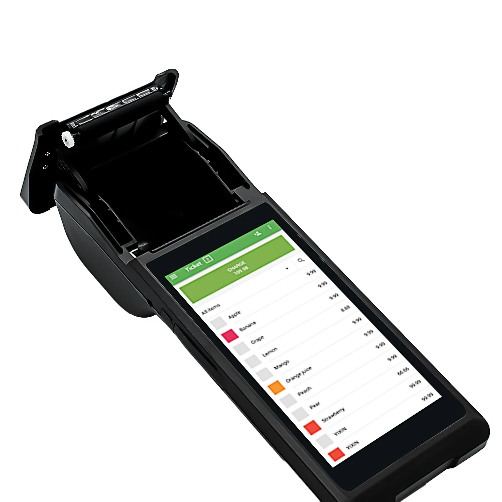 Android 8.1 PDA Pos Terminal Printer Barcode Scanner Handheld Pos Machine 58mm Printer With Mobile Pos Machine With Wifi