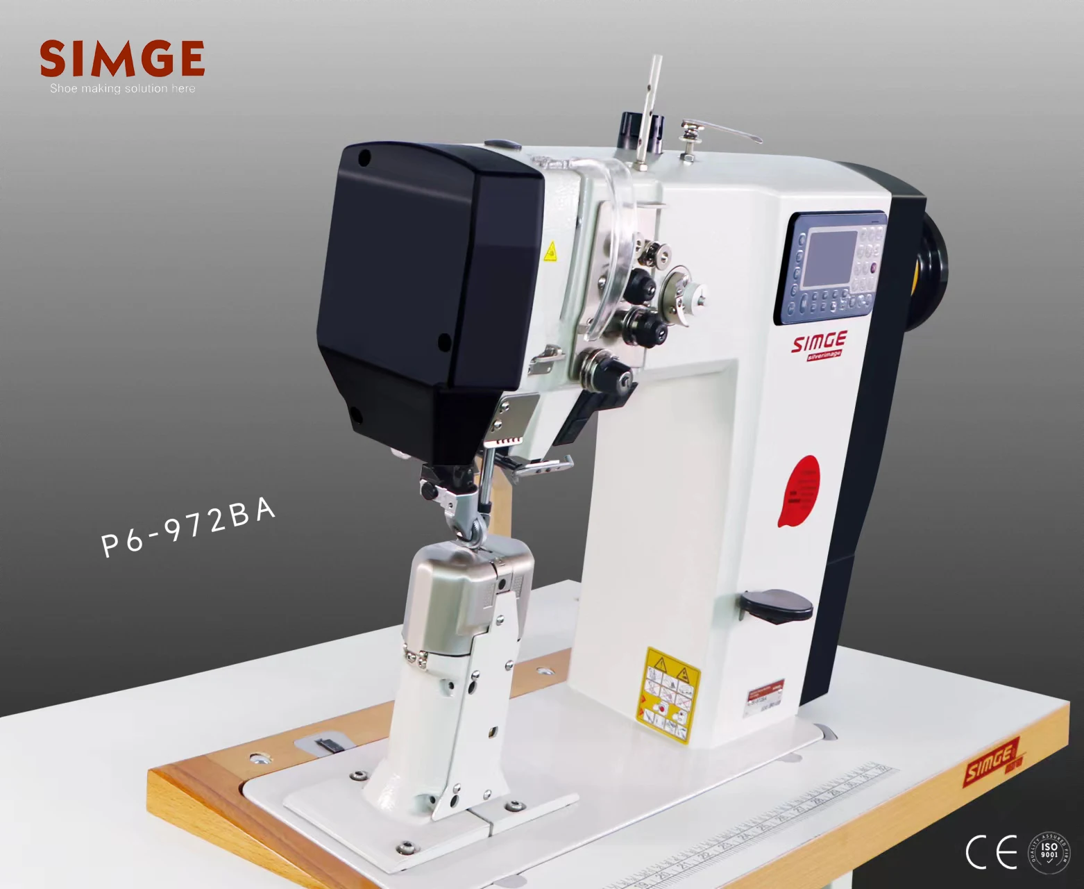 P6-972BA double needle automatic sewing machine leather sewing machine for shoes