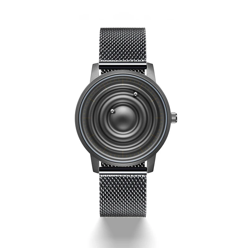 Часы мужские вращающиеся, оригинальные черные, на Рождество, Новый Год, День Святого Валентина, для студентов, с возможностью вращения пары