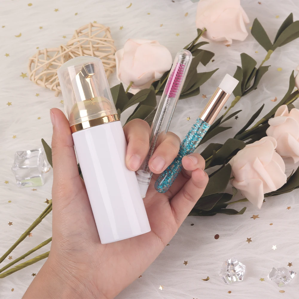 Wholesale lash shampoo bulk lash shampoo box packaging eyelash shampoo kit