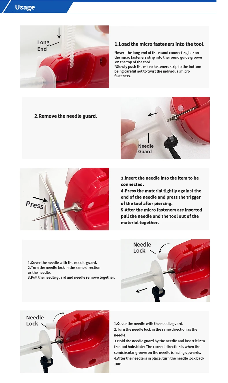 High Quality Fine Fabric Tagging Guns Works with T-end I Fine Pin for Carpet