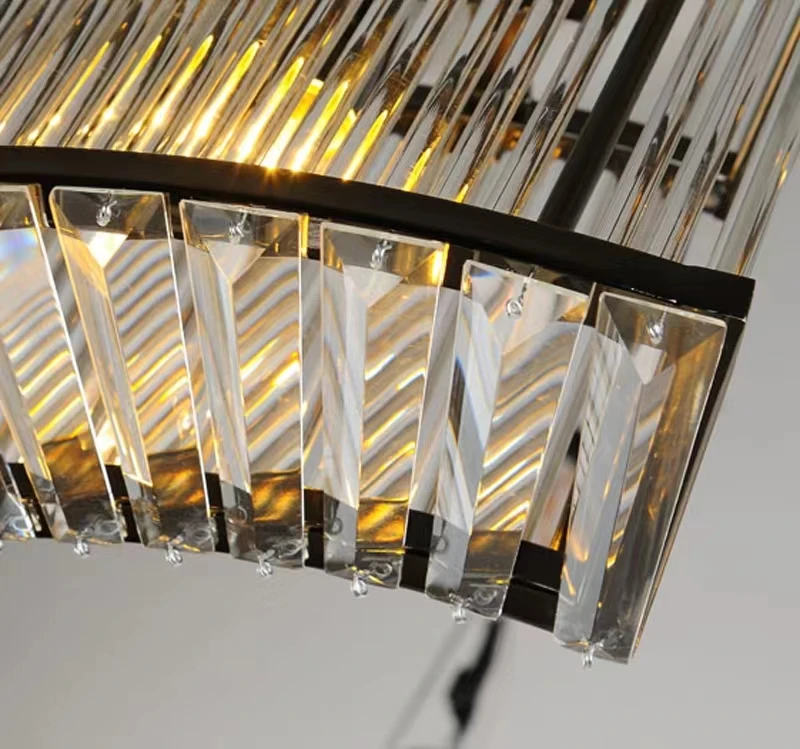 Custom engineering large combination type C crystal ceiling chandelier  pendent light for banquet hall hotel lobby club