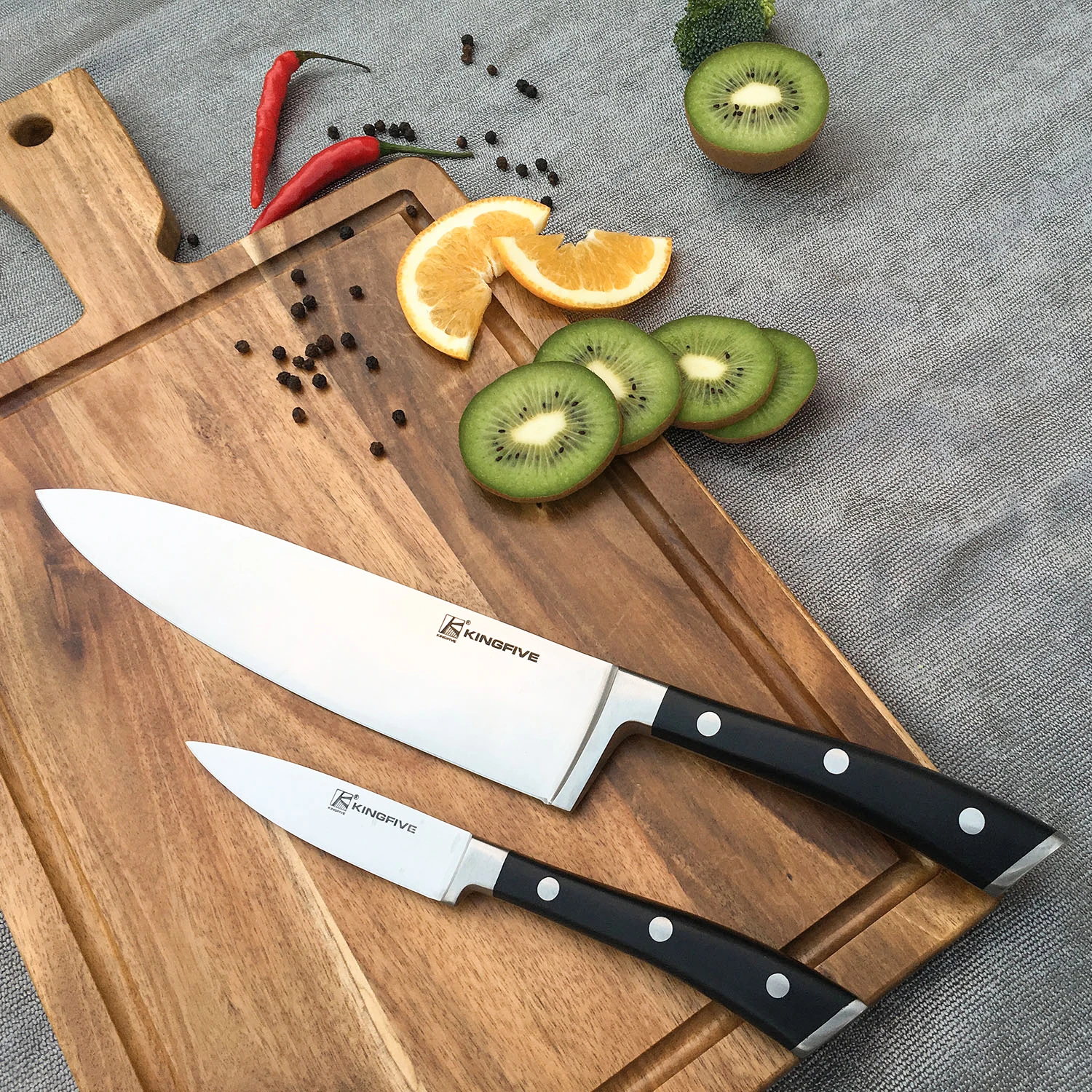 Качественные острые прочные кухонные ножи 6 шт., ручка из АБС-пластика, набор стальных ножей премиум-класса, кухонный с деревянным держателем для ножей
