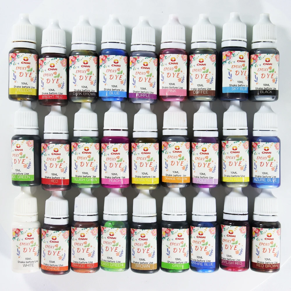 CNMI 27 Colors Liquid Resin Dye for Coloring Jewelry Craft Soap Candle