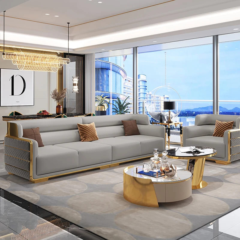 HAOYU furniture Italy design living room couch luxury brown velvet fabric single two three seater sectional sofa set