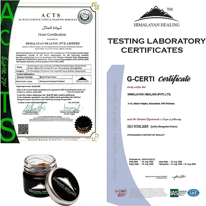 OEM/ODM/OBM Gold Shilajit Resin Hymalayan Pure Himalayan Shilajit Extract Fulvic Acid Liquid 10g 30g 50g Shilajit Resin