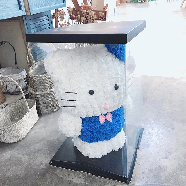 Ammy 2021 Custom Rose Hello Kitty Preserved Hello Kitty And Box For Pretty Gift Valentine Day