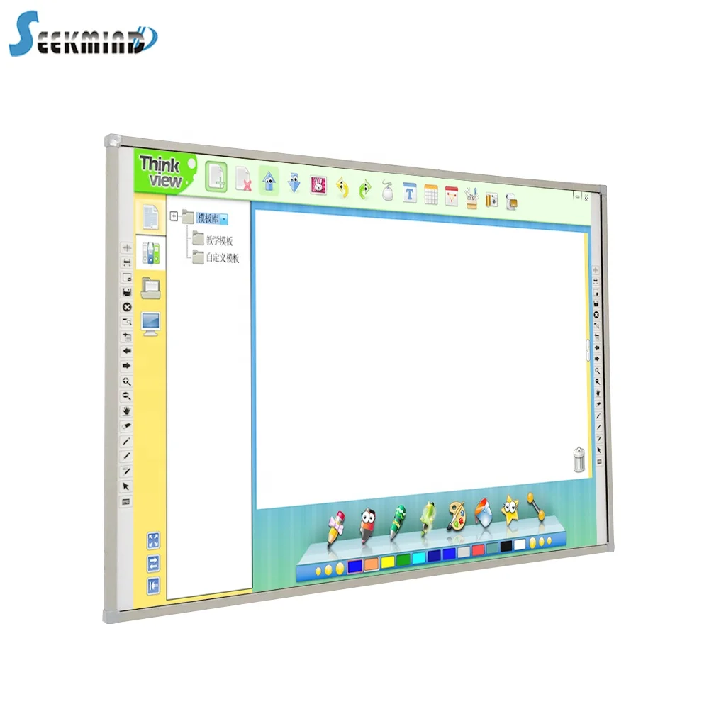 Finger touch interactive whiteboard smart board without projector