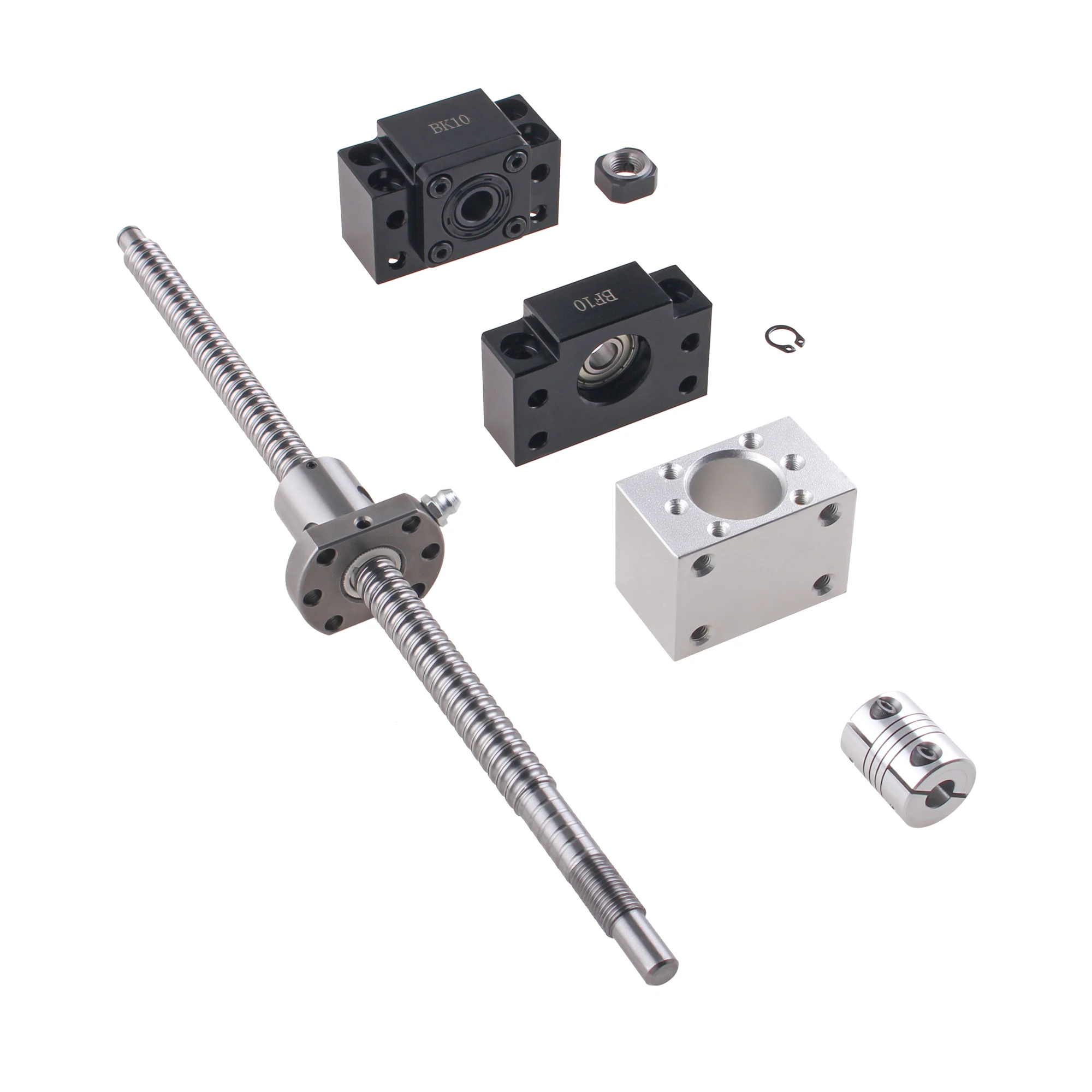 SFS 1210 1500MM China wholesale stainless steel CNC lead screw rotating nut ball screw cnc linear guide Ground Ballscrew