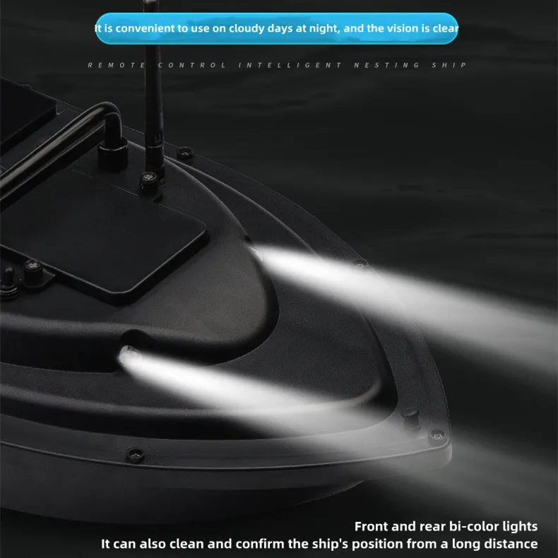 Bait Boat 500M Remote Control Sending Fishing Line Throw Bait 2 In 1 RC Bait Boat