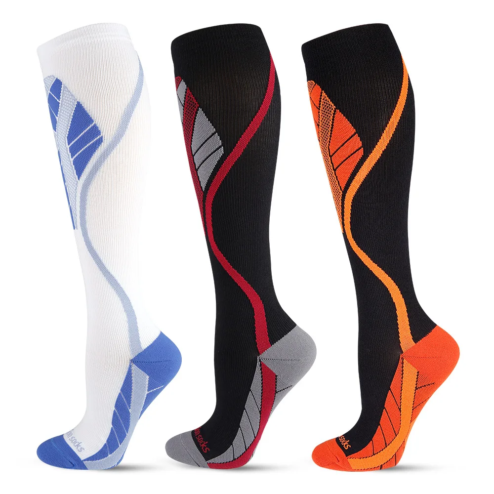 Free sample factory wholesale multicolor customizable sports socks compression socks