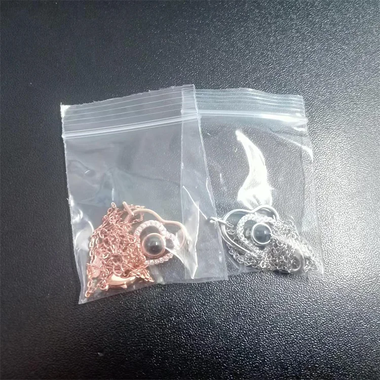 925 Silver necklace with zircone 100 Languages Necklace birthstone Women Pendant Collarbone heart photo projection necklace