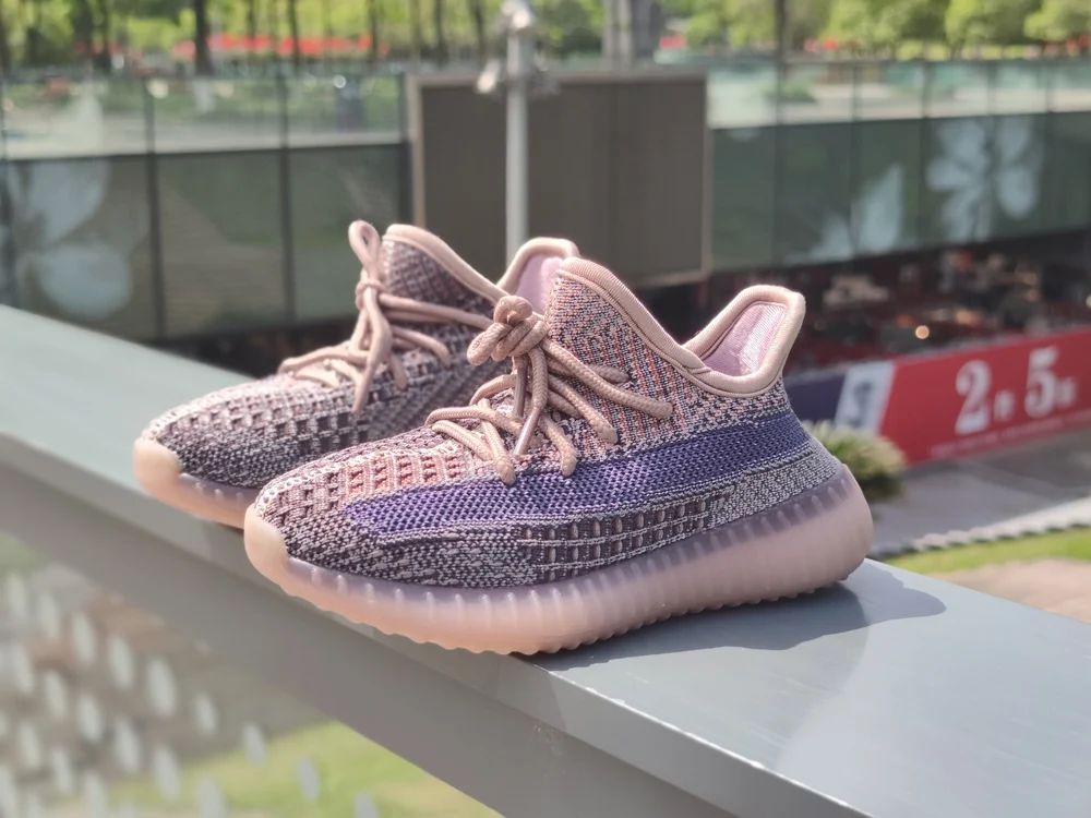 Кроссовки Yeezy из ткани с мягкой подошвой, удобные дышащие кроссовки со шнуровкой для мальчиков и девочек