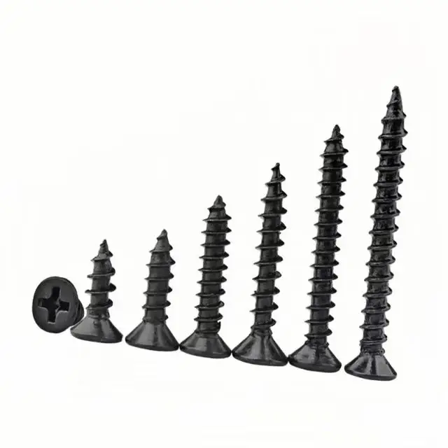 Black Metric Drywall Gypsum Board Screws Drywall Screws for Wood Furniture Hardware