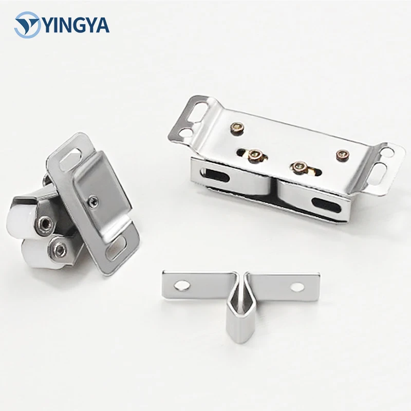 Magnetic Cabinet Catch Furniture Magnetic Spring Door Stopper for Kitchen Dining Bedroom Living Room Application
