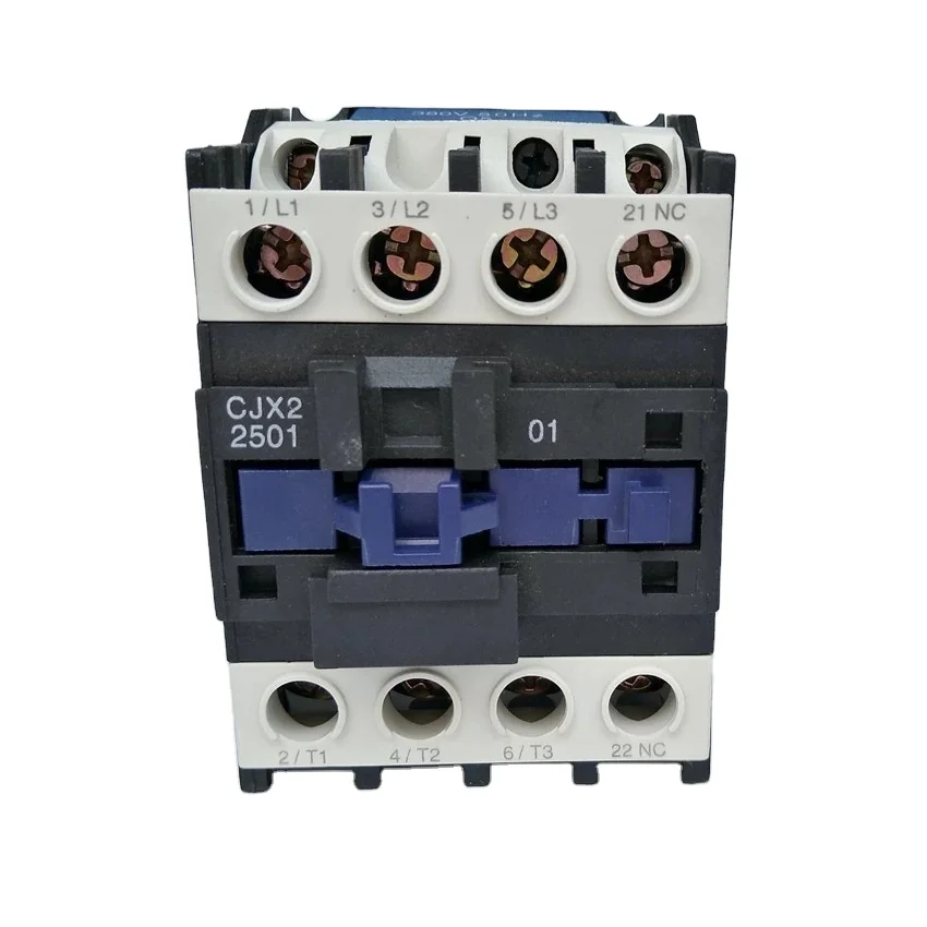 Factory Wholesale CJX2-2501 Ac Magnetic Contactor 25A 40A 220V 380V 415V 440V 660V 3P+1NC Electric Contactor