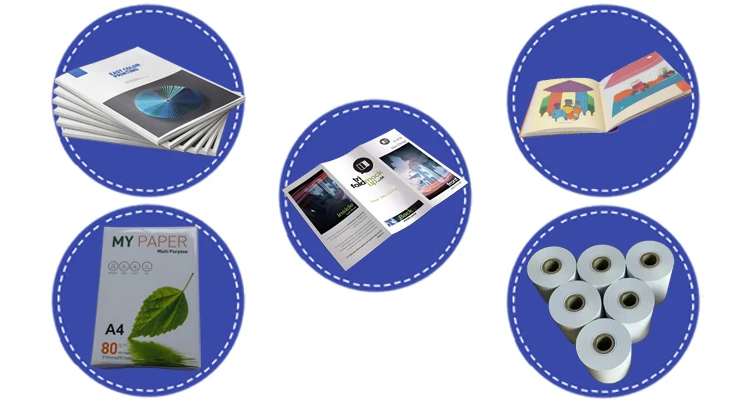 no jam high quality A4 print paper copy paper woodfree offset paper for office