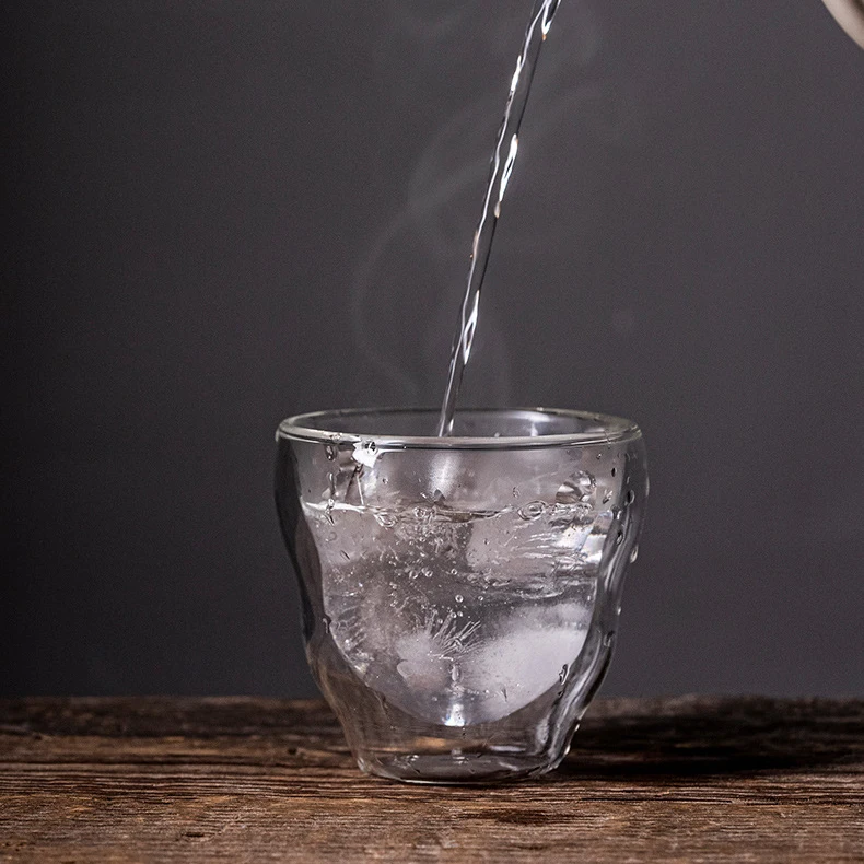 8oz Insulated Drinking Glasses Double wall layers style high borosilicate glass Espresso cup