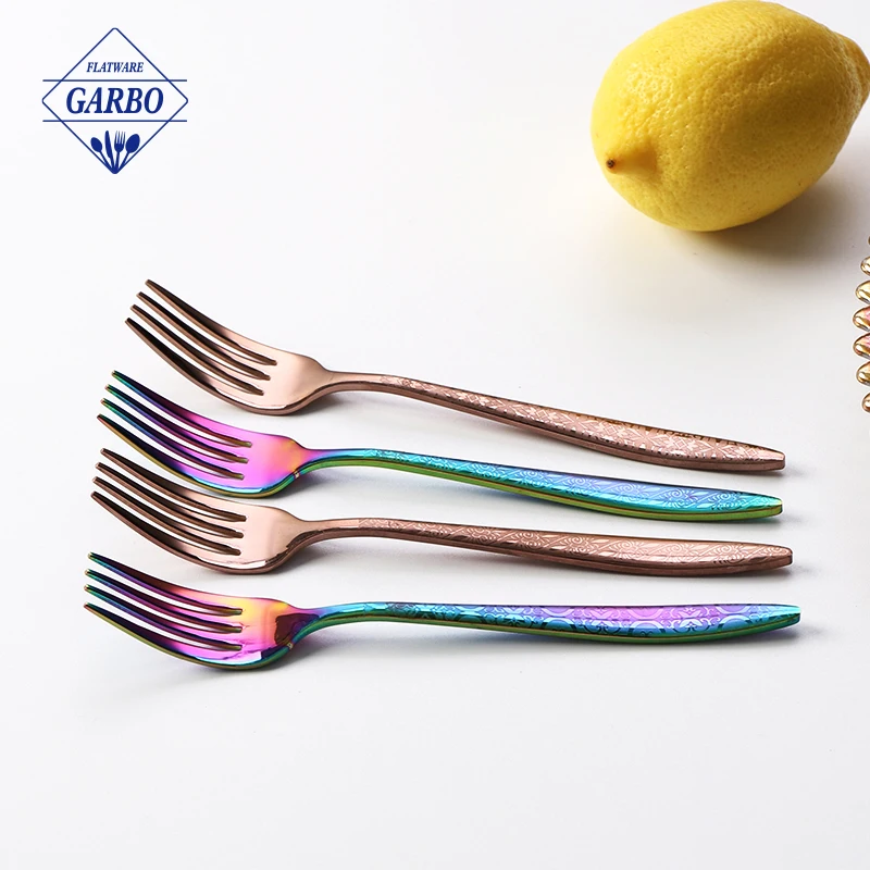 Espresso Spoons Rainbow Cute Small Coffee Spoons 18/10 Stainless Steel Rose Gold Demitasse Spoons for Tea Dessert Appetizer