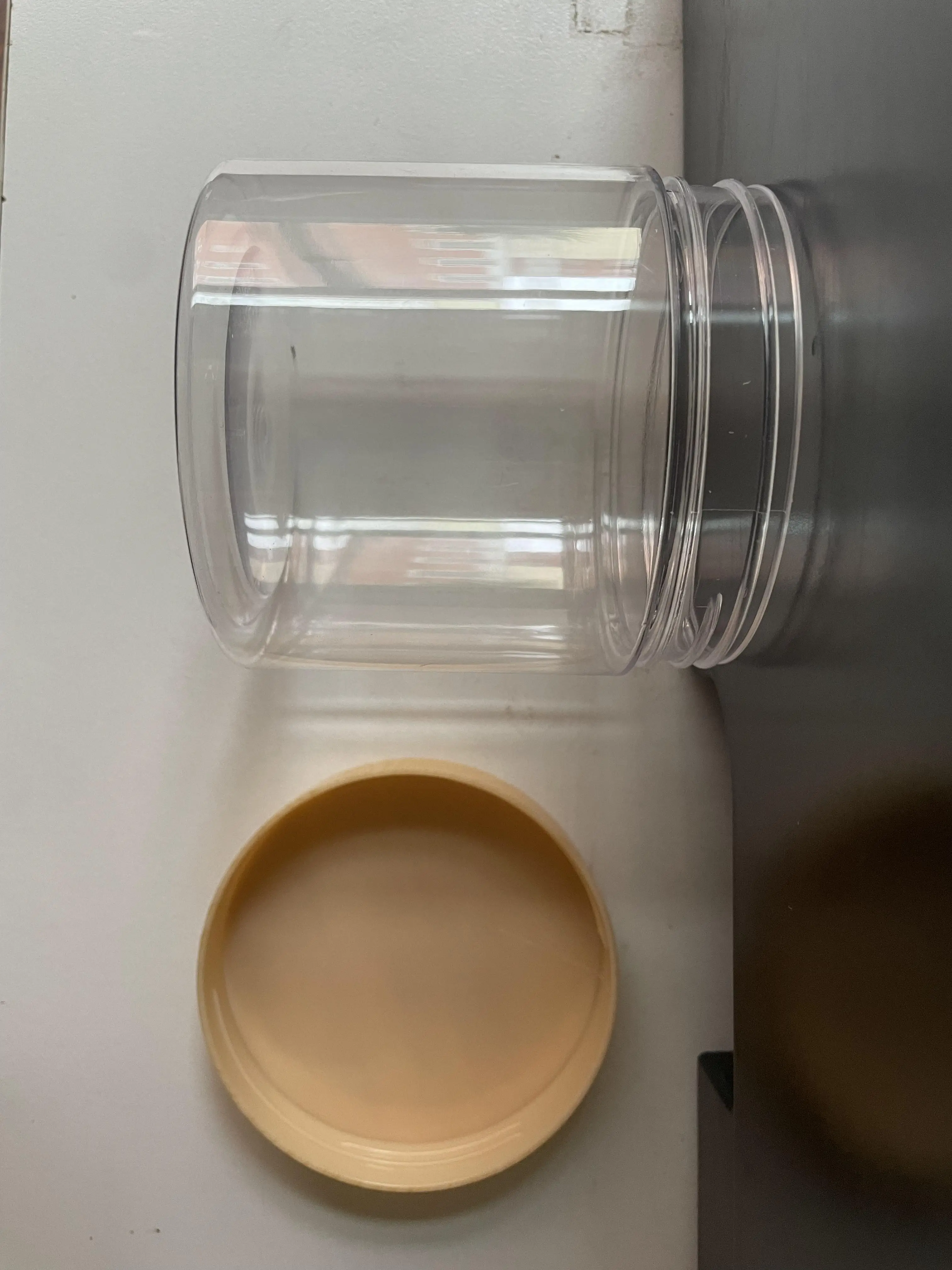 Transparent 150ml Pet Jar with Plastic Bamboo Lid for Storing Candy Pet Food Cookie Sugar Capacities 50g and 100g