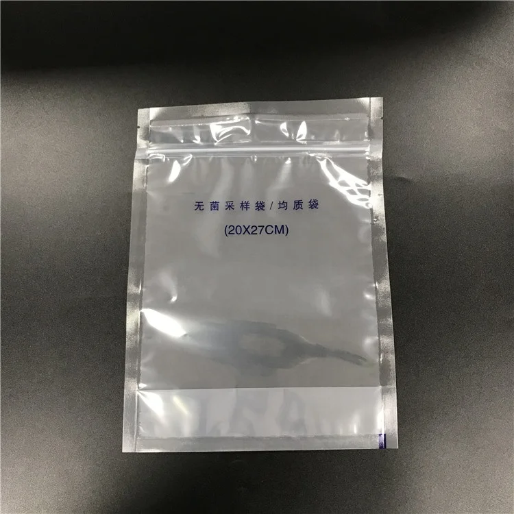 
Water Sample Collection Bags Stand Up Package Bag with Zipper Free Samples 